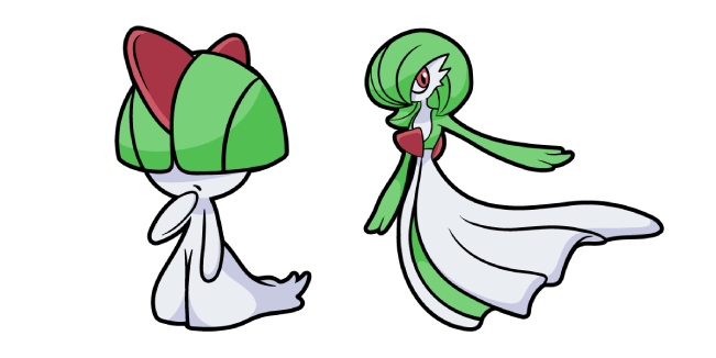 Pokemon Ralts and Gardevoir