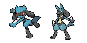 Pokemon Riolu and Lucario