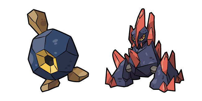 Pokemon Roggenrola and Gigalith