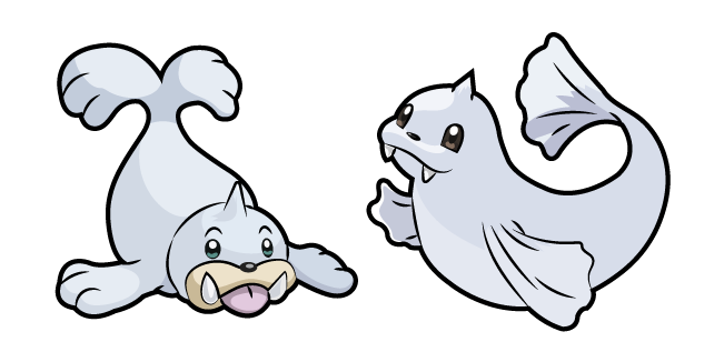 Pokemon Seel and Dewgong