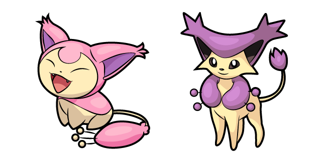 Pokemon Skitty and Delcatty