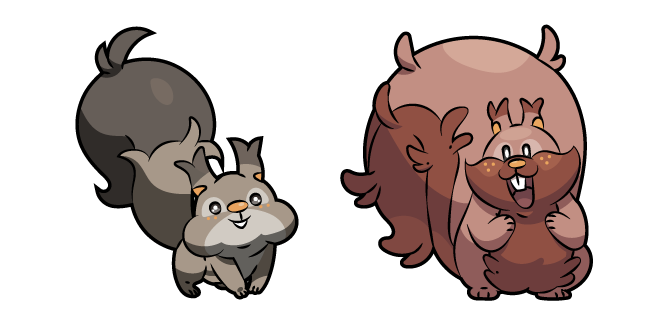 Pokemon Skwovet and Greedent