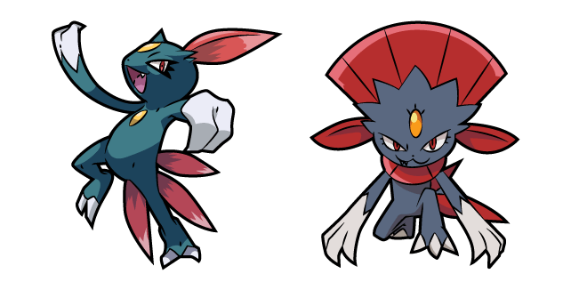 Pokemon Sneasel and Weavile