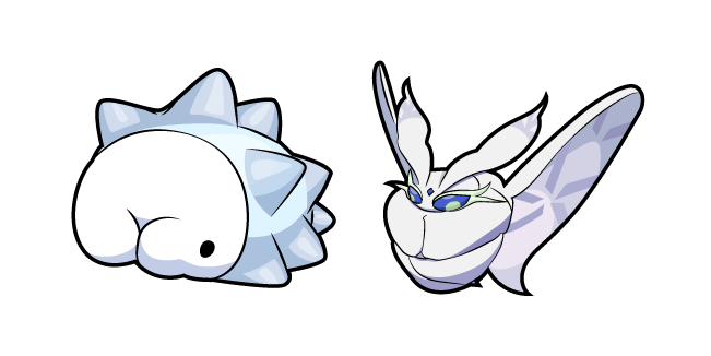 Pokemon Snom and Frosmoth