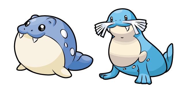 Pokemon Spheal and Sealeo