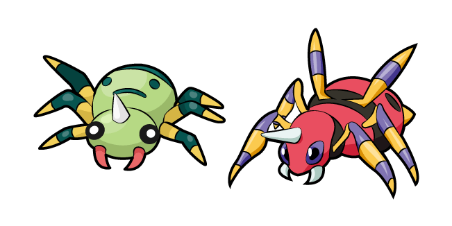 Pokemon Spinarak and Ariados