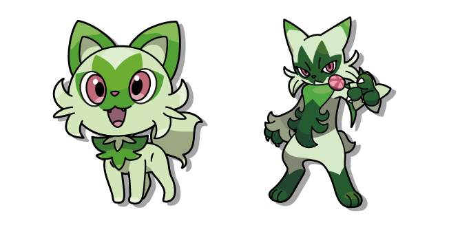Pokemon Sprigatito and Floragato