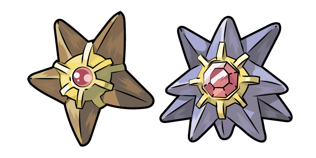 Pokemon Staryu and Starmie