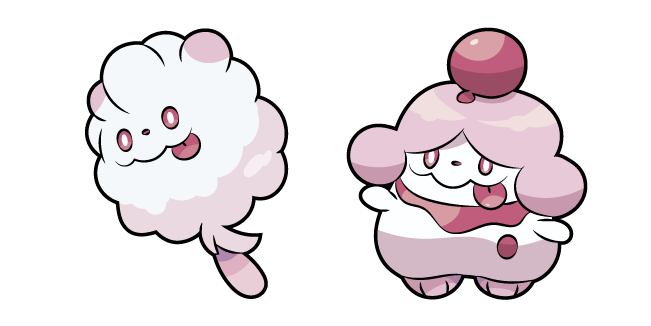 Pokemon Swirlix and Slurpuff