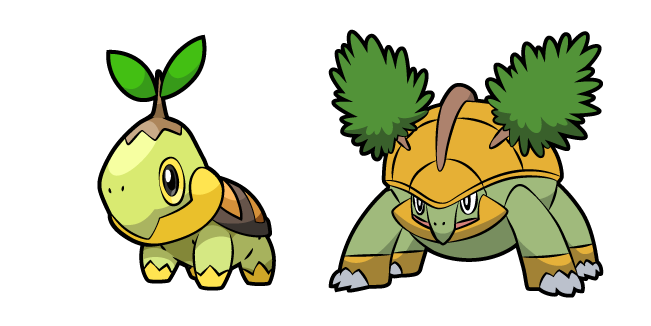 Pokemon Turtwig and Grotle