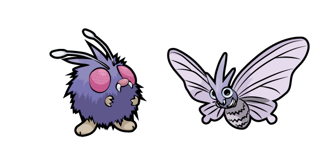 Pokemon Venonat and Venomoth