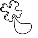 Nightmare Critters Allister Gator and Crossbones Pendant pointer
