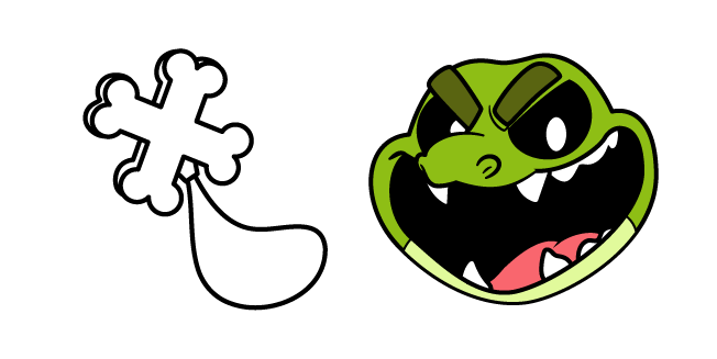 Nightmare Critters Allister Gator and Crossbones Pendant
