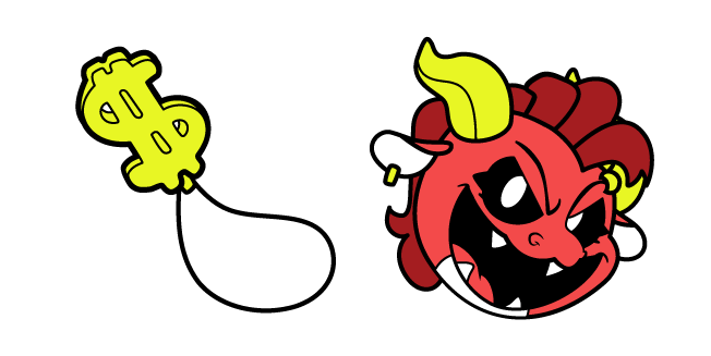Nightmare Critters Simon Smoke and Dollar Sign Pendant