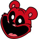 Smiling Critters Bobby BearHug and Heart Pendant cursor