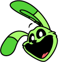 Smiling Critters Hoppy Hopscotch and Lightning Bolt Pendant cursor