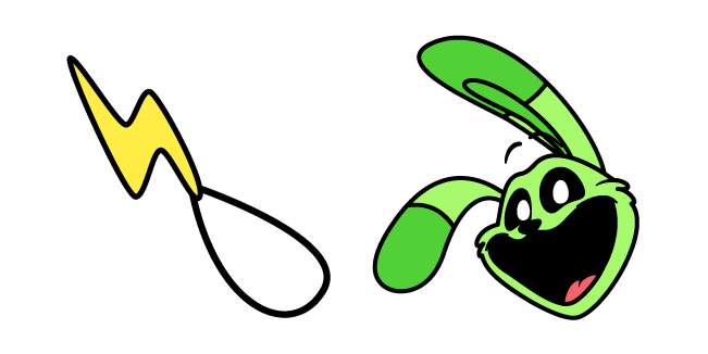 Smiling Critters Hoppy Hopscotch and Lightning Bolt Pendant