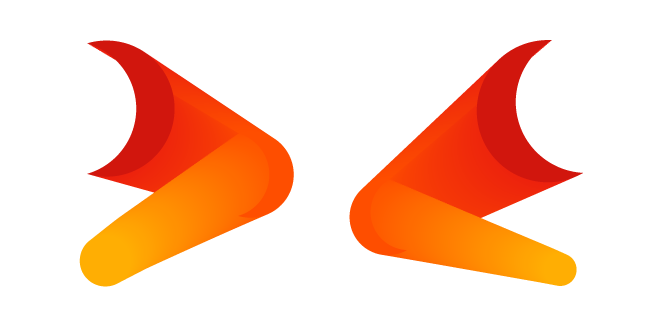 Abstract Gradient Red Orange Moon