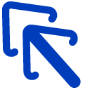 Blue Double Arrow pointer