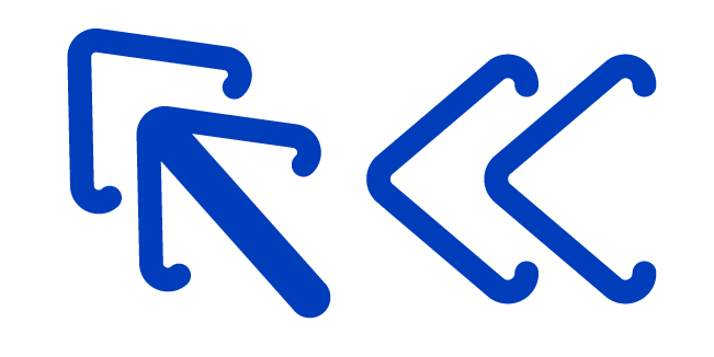 Blue Double Arrow