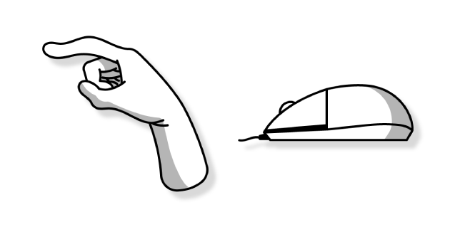 Computer Mouse and Finger