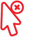 Red Close Tab Button pointer