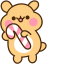 Cheek and Candy Cane cursor