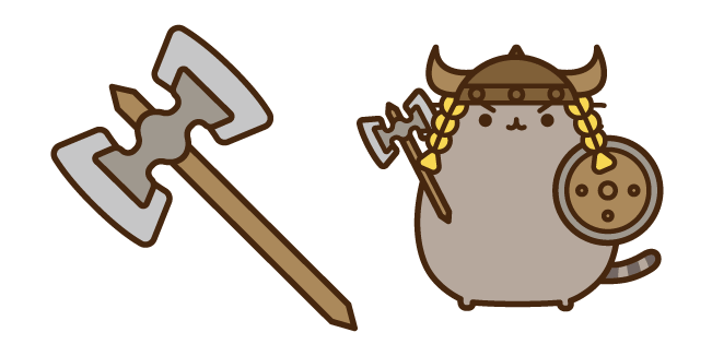 Dragonborn Pusheen and Axe