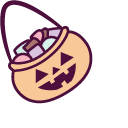 Ghost Pusheen and Basket of Sweets pointer