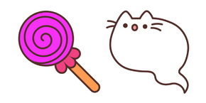 Ghost Pusheen and Candy