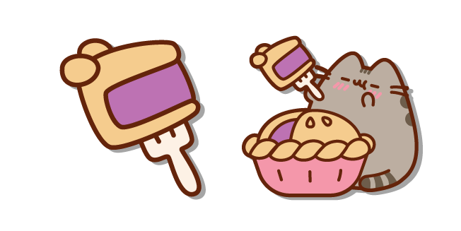 Pusheen and a Berry Pie