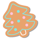 Pusheen and Christmas Tree Gingerbread Cookies pointer