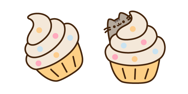 Pusheen and Cupcake
