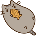 Pusheen and Fish Cookie cursor