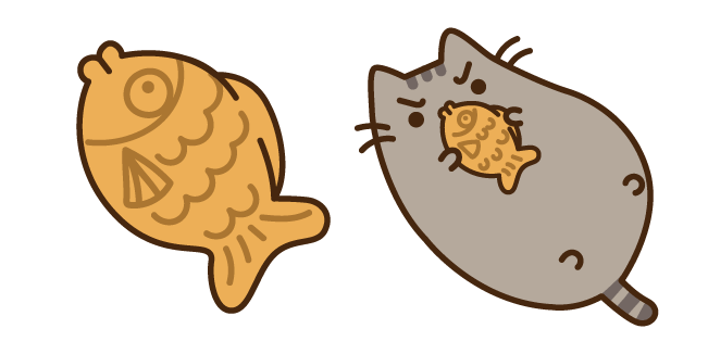 Pusheen and Fish Cookie