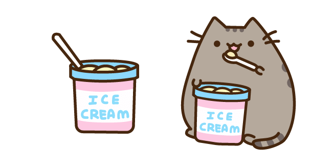 Pusheen and Ice Cream