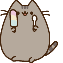 Pusheen and Lots of Ice Cream cursor