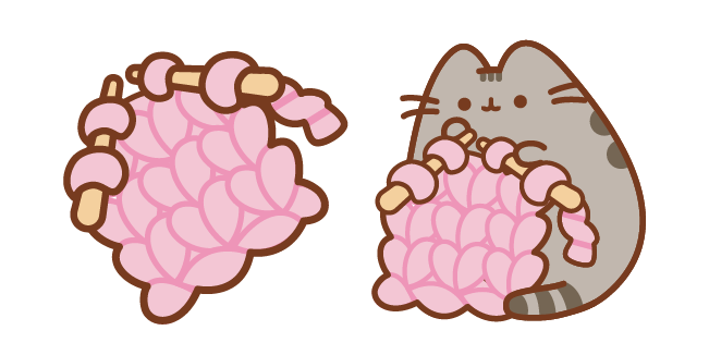 Pusheen and Pink Blanket