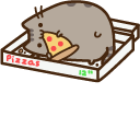 Pusheen and Pizza cursor