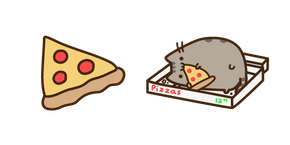 Pusheen and Pizza