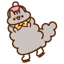 Pusheen and Stormy Ice Skating pointer