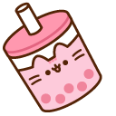 Pusheen Bubble Tea and Strawberry Milk pointer