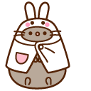 Pusheen Bunny and Easter Basket cursor