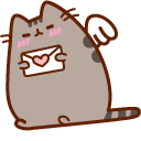 Pusheen Cupid and Love Letter pointer