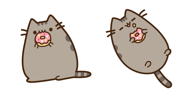 Pusheen Eating Donut