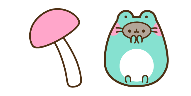 Pusheen Enchanted Frog and Mushroom