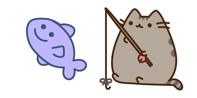 Pusheen Fishing