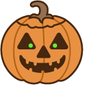 Pusheen in Jack o'Lantern pointer