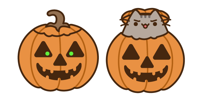 Pusheen in Jack o'Lantern