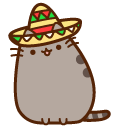 Pusheen in Mexican Hat cursor